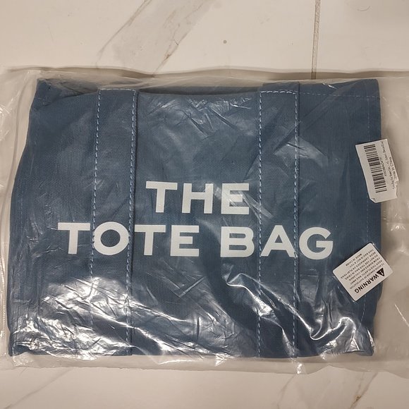 The Tote Bag for Women, Canvas w/Shoulder Sling - Blue - 12¼ x 9 x 5 - BRAND NEW - Picture 5 of 7